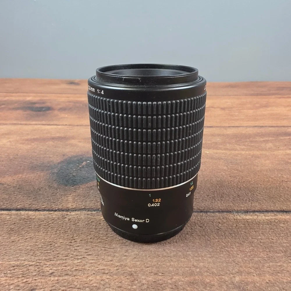 Mamiya Sekor D 120mm f/4 Macro MF Lens 645 Mount Black Excellent Hood Included